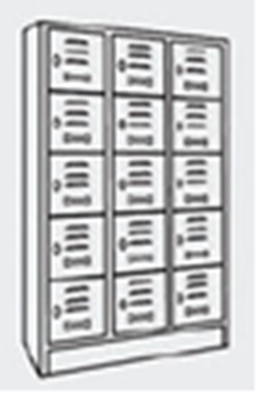 Compartment locker: GP-15 model