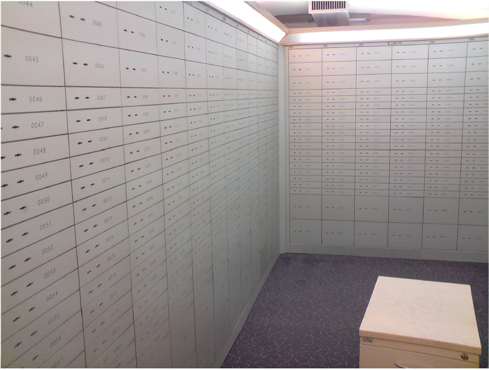 Safe deposit boxes for rent